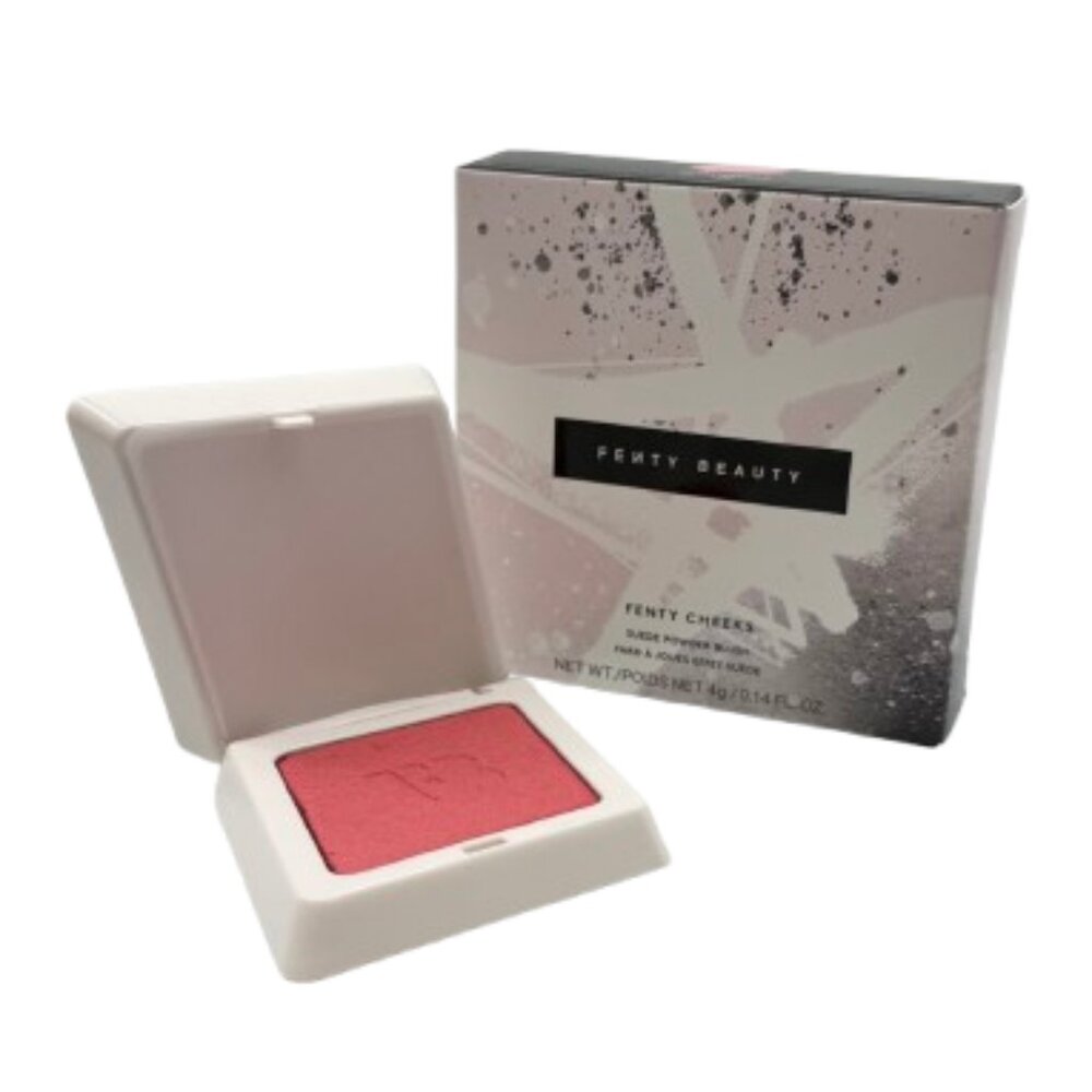 Fenty Beauty Cheeks Suede Powder Blush 02 Petal Poppin Compact